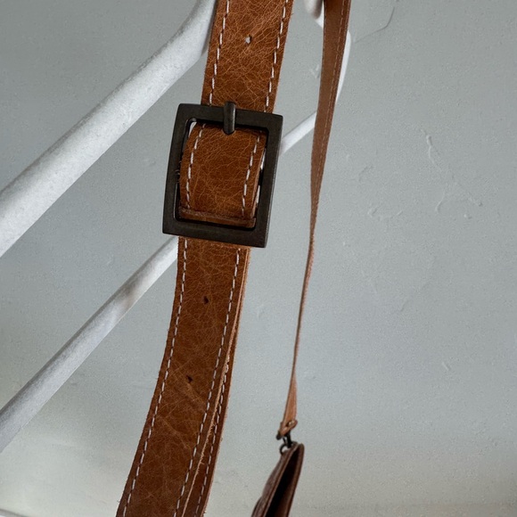 American Darling Brown and Turquoise Fringe Shoulder Bag - Picture 5 of 8